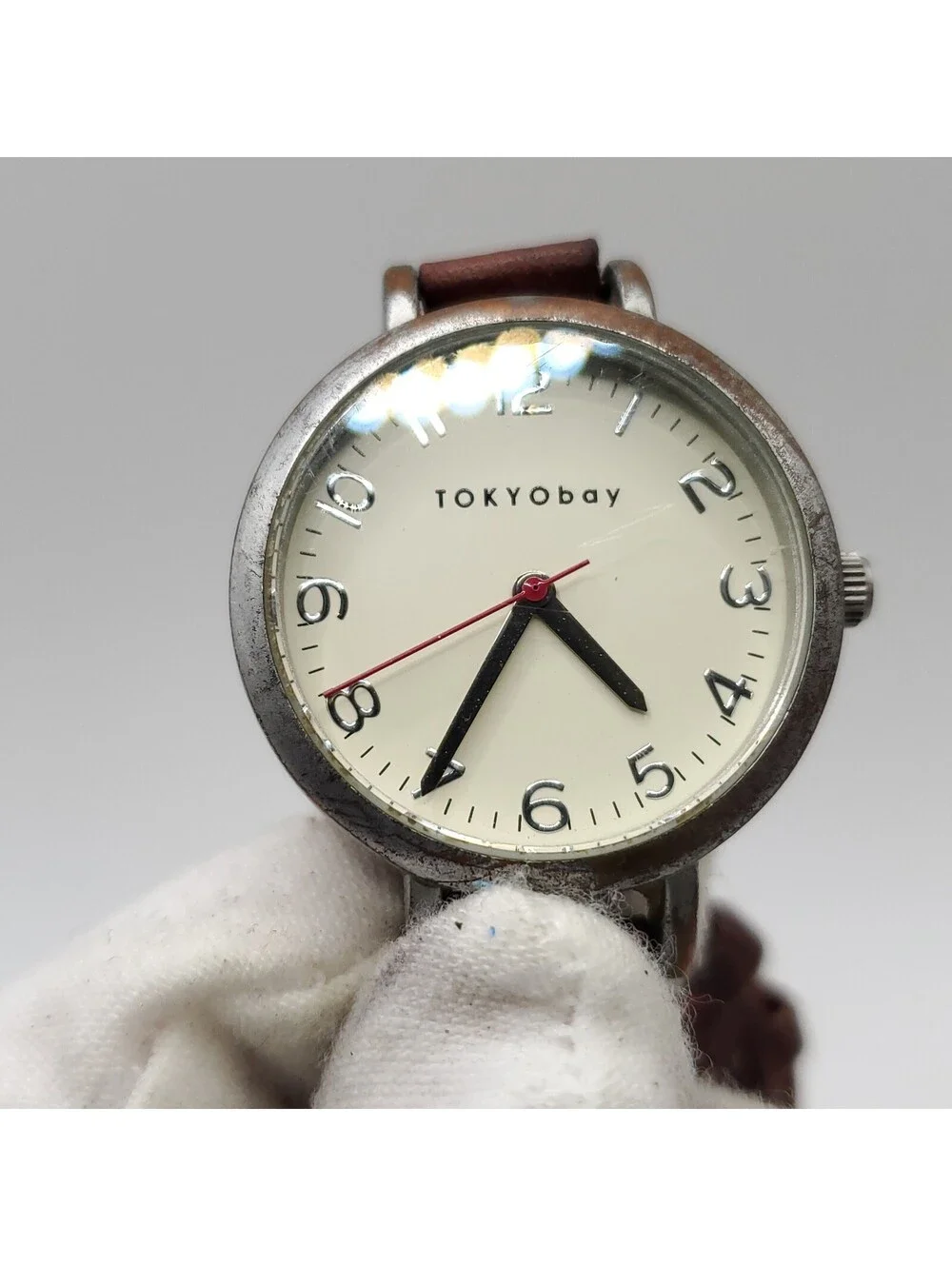 Tokyo Bay Quartz 30mm Womens Watch Silver Tone New Battery